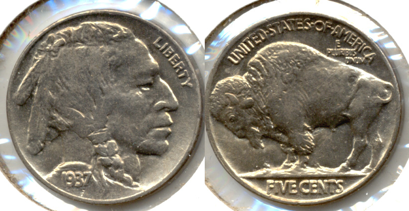 1937 Buffalo Nickel AU-55 i