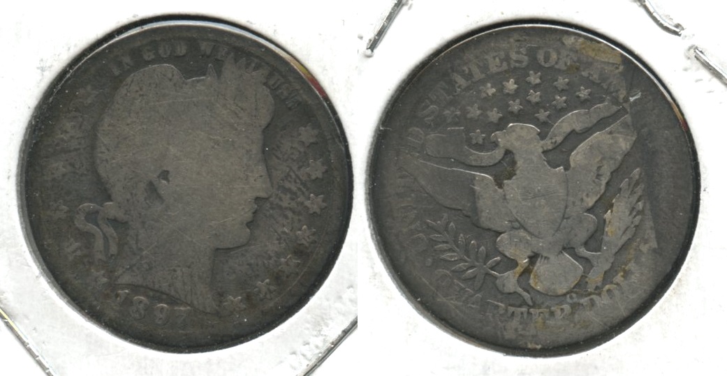1897-O Barber Quarter AG-3 #ai