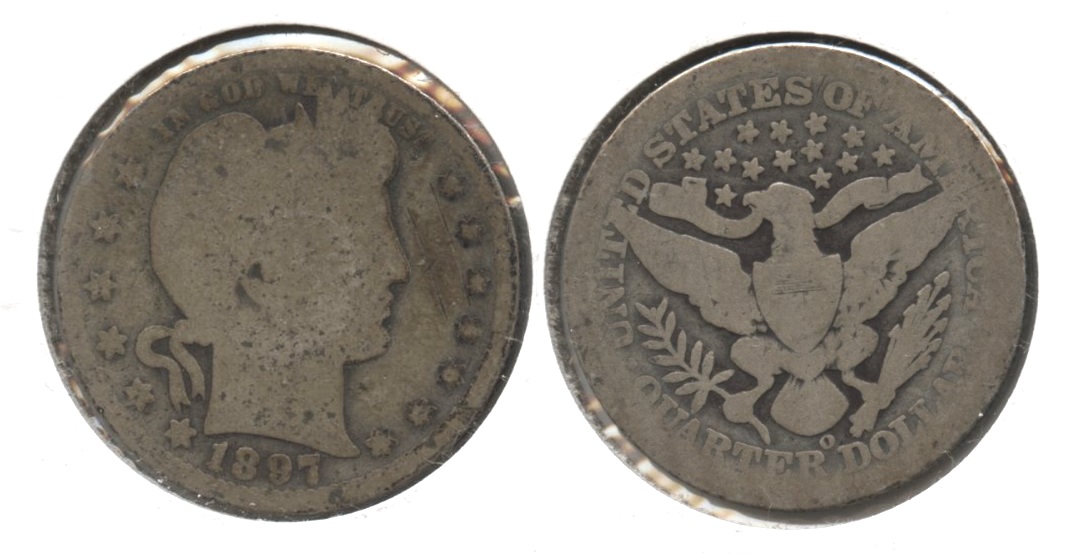 1897-O Barber Quarter AG-3 #m