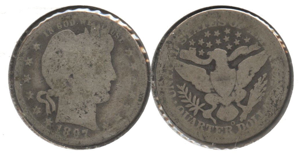1897-O Barber Quarter AG-3 #q