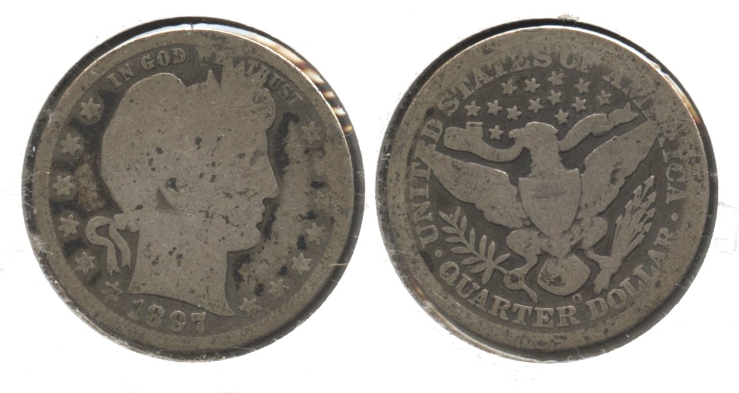 1897-O Barber Quarter AG-3 #t