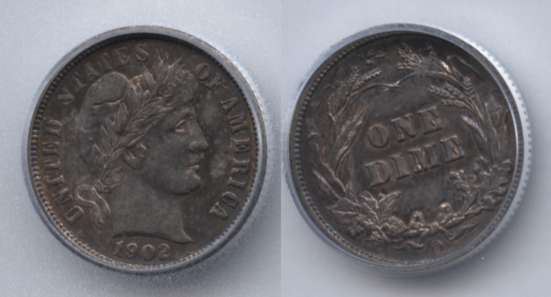 1902-O Barber Dime ICG MS-60